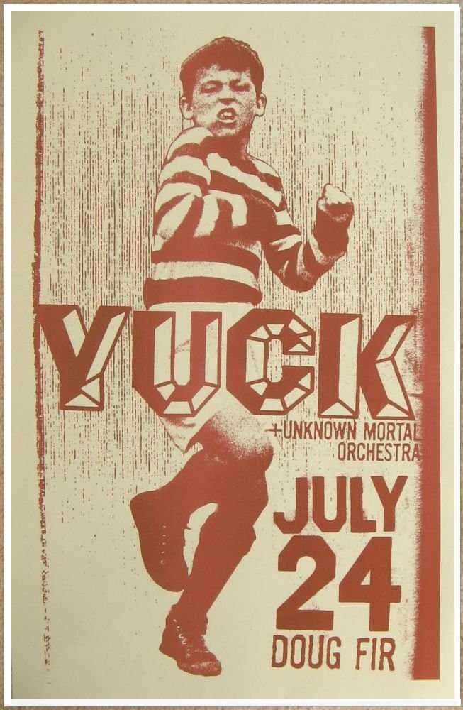 Image 0 of YUCK 2011 Gig POSTER Portland Oregon Concert 