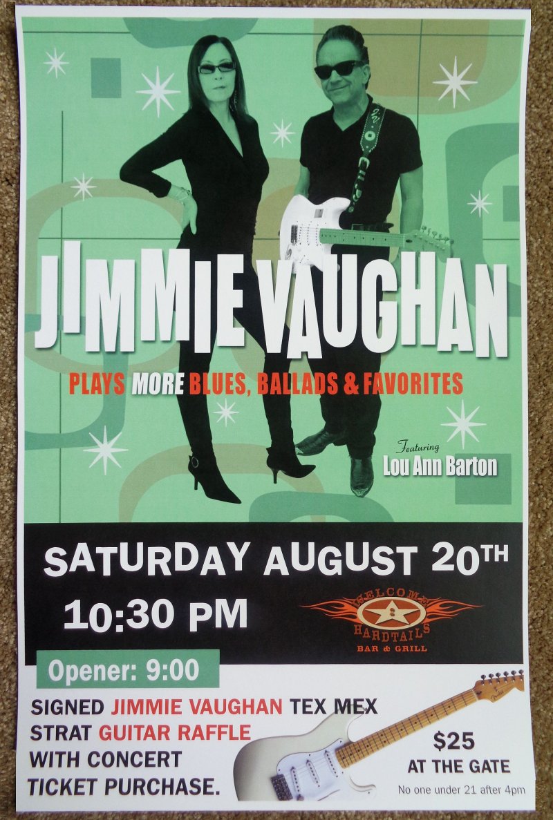 Image 0 of Vaughan JIMMIE VAUGHAN & LOU ANN BARTON 2011 Gig POSTER Georgetown Texas Concert