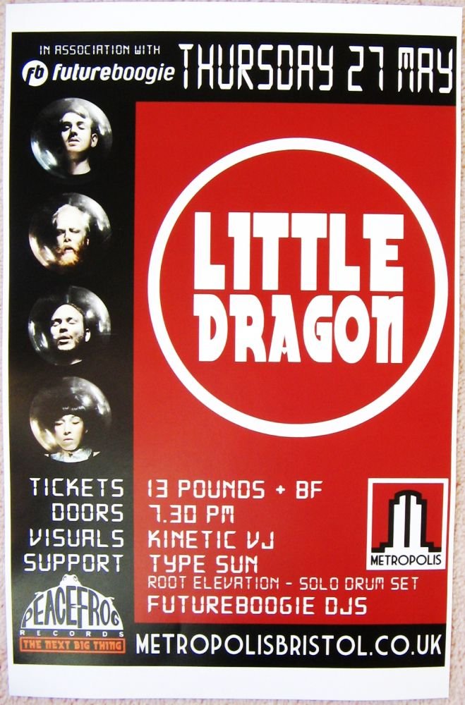 Image 0 of LITTLE DRAGON 2010 Gig POSTER Bristol England UK Concert 