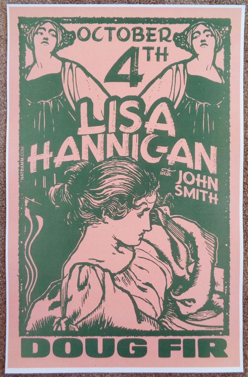 Image 0 of Hannigan LISA HANNIGAN 2011 Gig POSTER Portland Oregon Concert 