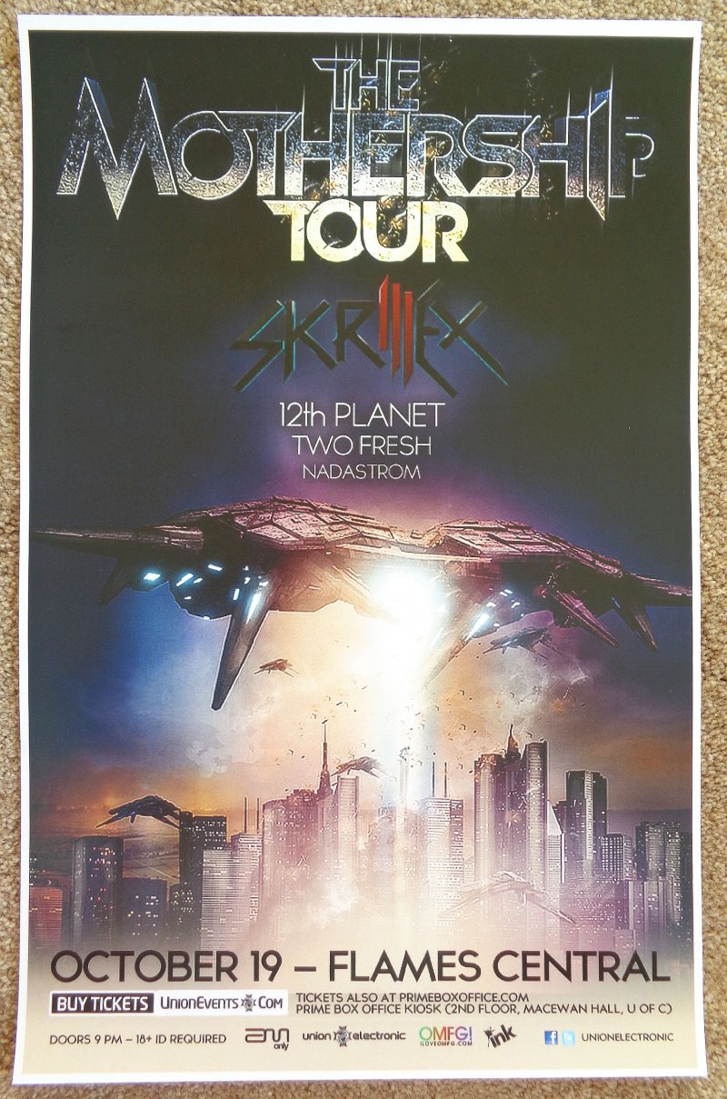 Image 0 of SKRILLEX 2011 Gig Concert POSTER Calgary Alberta