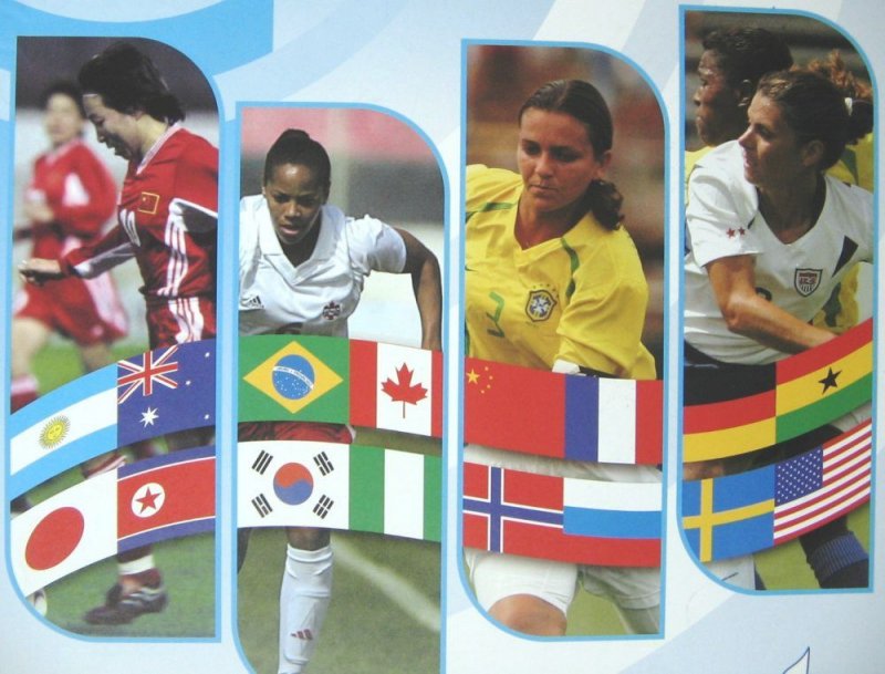 Image 1 of SOCCER 2003 FIFA Women World Cup POSTER Portland Oregon SHANNON MACMILLAN