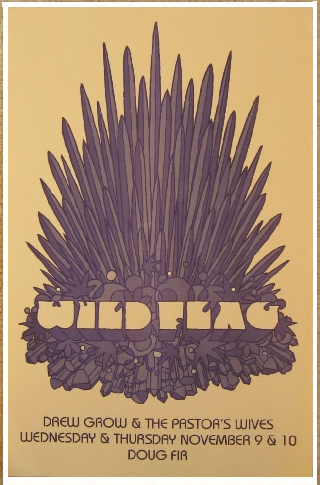 Image 0 of WILD FLAG ( Sleater-Kinney ) 2011 Gig Concert POSTER Portland Oregon