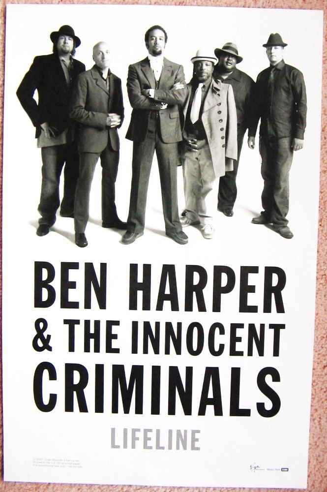 Image 0 of Harper BEN HARPER & The Innocent Criminals POSTER Lifeline