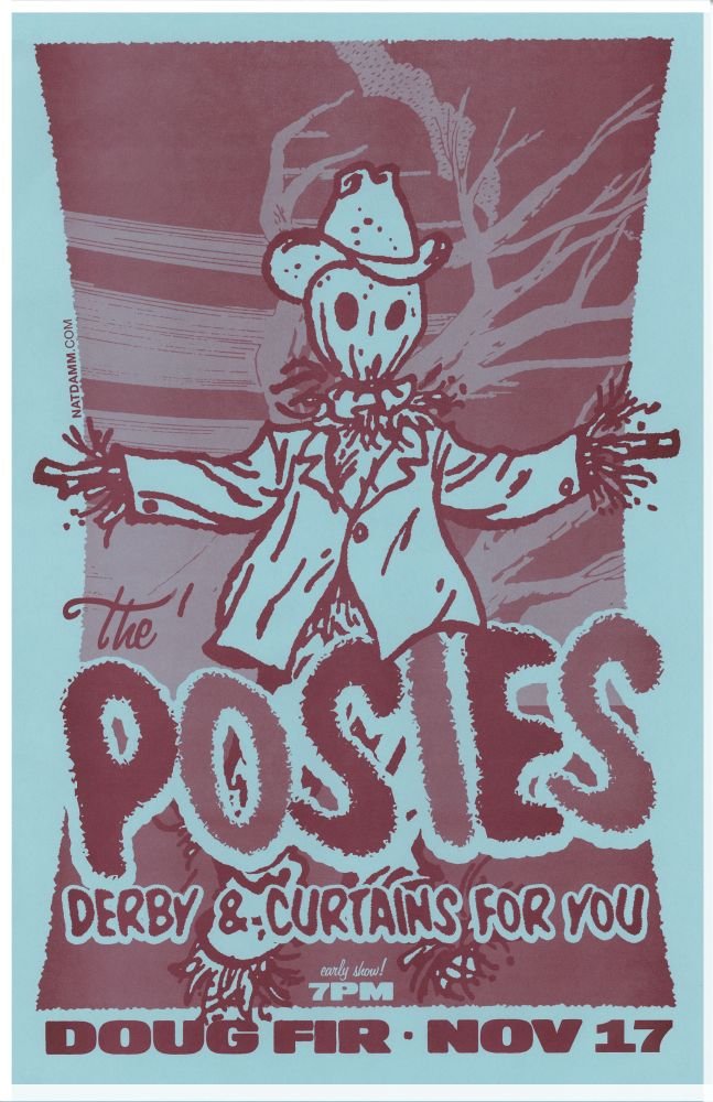 Image 0 of Posies THE POSIES 2011 Gig POSTER Portland Oregon Concert