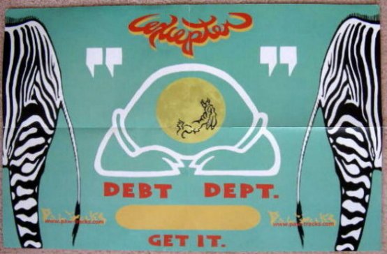 EXCEPTER Album POSTER Debt Dept. 17x11