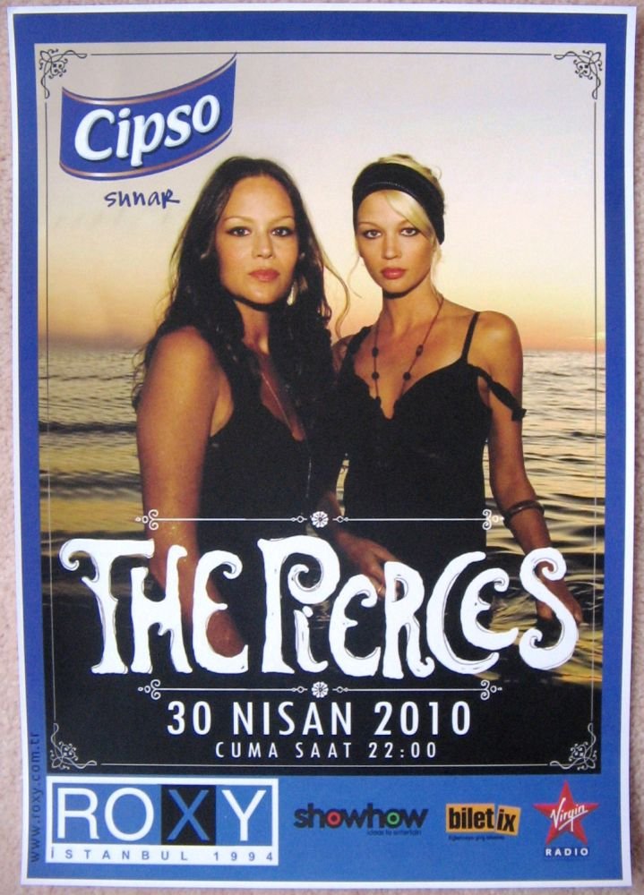 Image 0 of Pierces THE PIERCES Istanbul Turkey 2010 POSTER Gig Concert