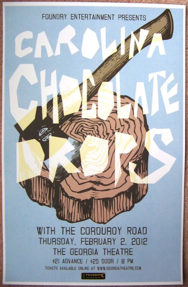 Image 0 of CAROLINA CHOCOLATE DROPS 2012 Gig Concert POSTER Athens Georgia 