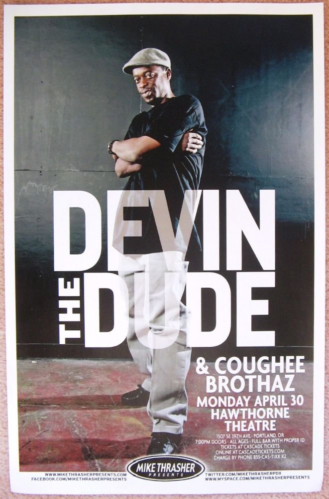 Image 0 of DEVIN THE DUDE 2012 Gig Concert POSTER Portland Oregon 