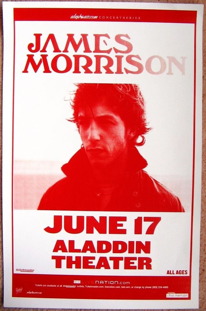 Image 0 of Morrison JAMES MORRISON 2007 Gig POSTER Portland Oregon Concert 