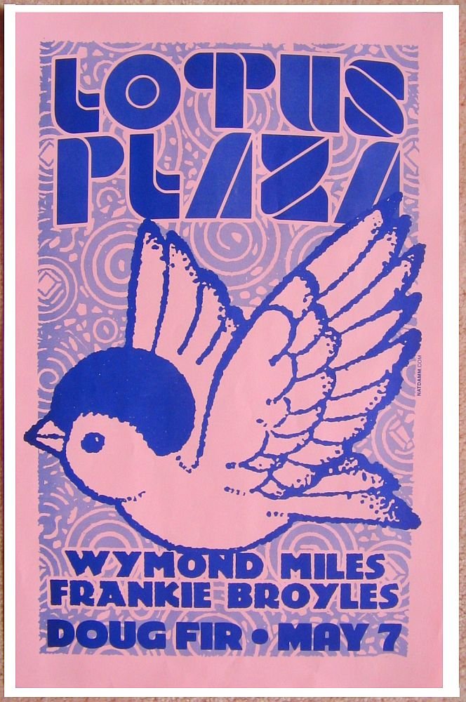 Image 0 of LOTUS PLAZA 2012 Gig POSTER Portland Oregon Concert 