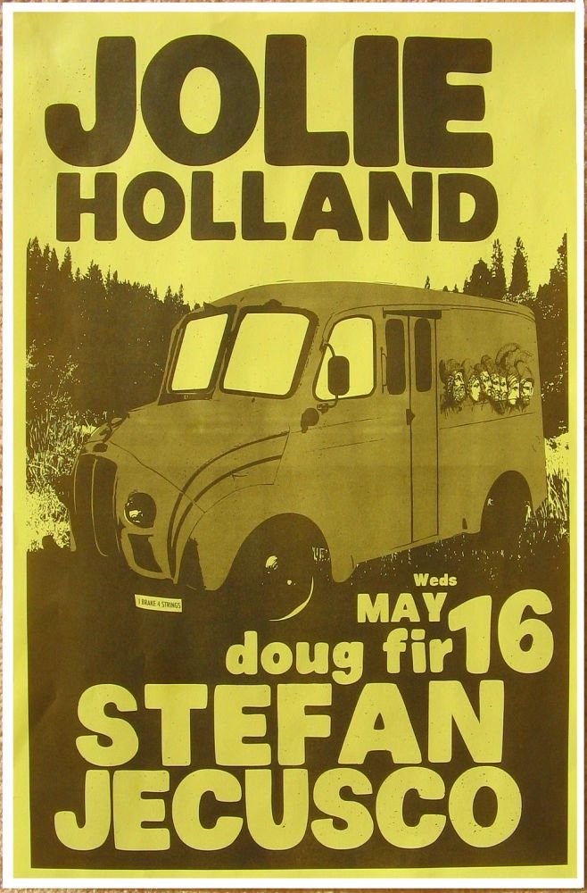 Image 0 of Holland JOLIE HOLLAND 2012 Gig POSTER Portland Oregon Concert