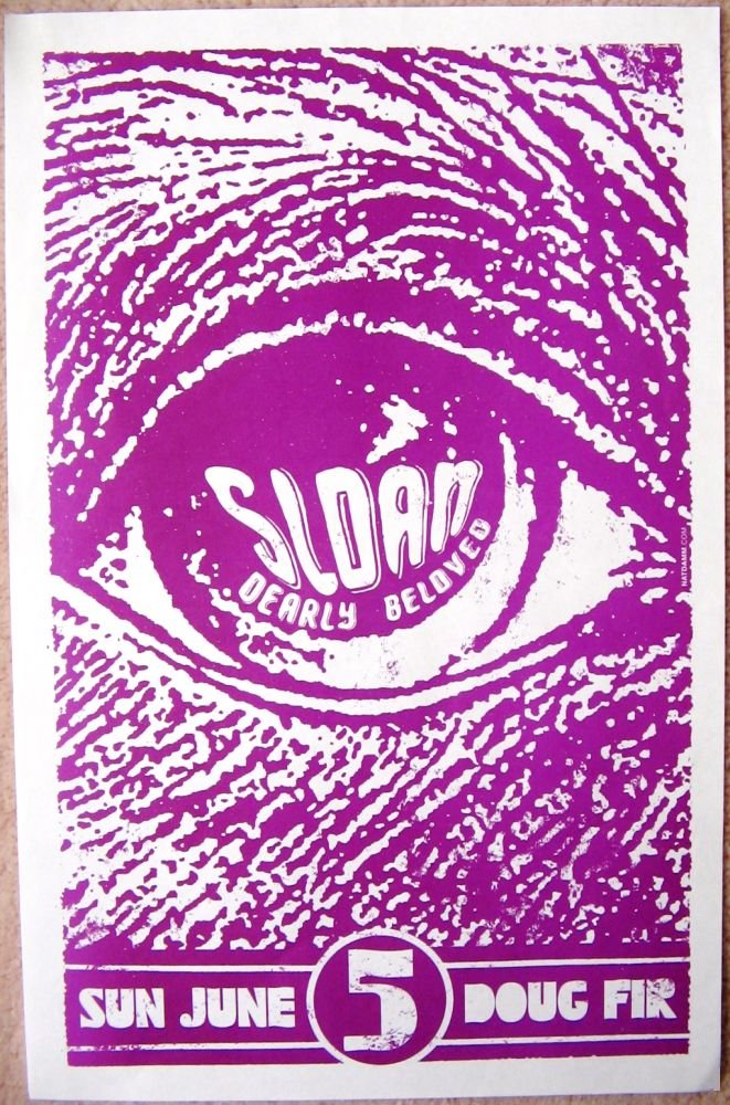 Image 0 of SLOAN 2011 Double Cross Gig POSTER Portland Oregon Concert  