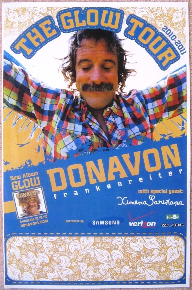 Image 0 of Frankenreiter DONAVON FRANKENREITER 2010-11 Tour Album POSTER Glow