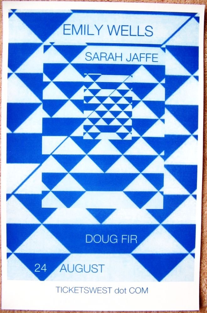 Image 0 of Jaffe SARAH JAFFE & EMILY WELLS 2010 Gig POSTER Portland Oregon Concert