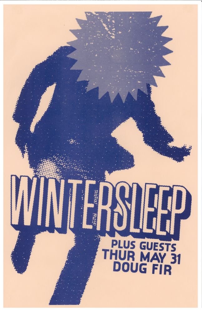 Image 0 of WINTERSLEEP 2012 Gig POSTER Portland Oregon Concert 