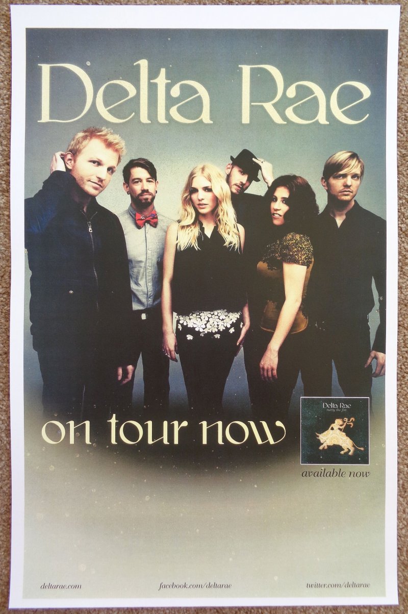 Image 0 of DELTA RAE 2012 Tour POSTER Carry The Fire Gig Concert
