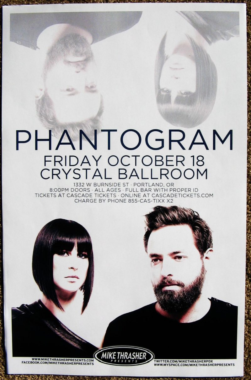 Image 0 of PHANTOGRAM 2013 Gig POSTER Portland Oregon Concert