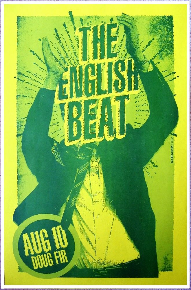 Image 0 of ENGLISH BEAT 2012 Gig POSTER Portland Oregon Concert 