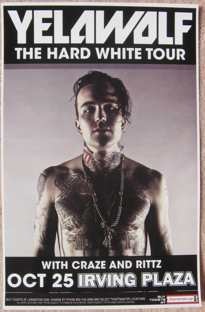 Image 0 of YELAWOLF 2011 Gig POSTER New York City Concert (Version 1)