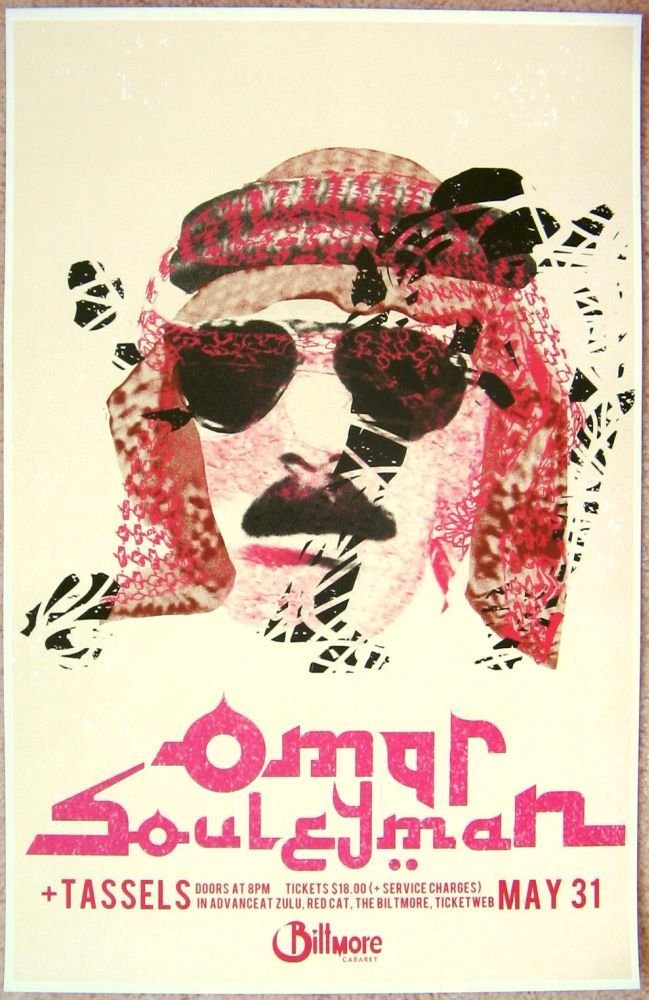 Image 0 of Souleyman OMAR SOULEYMAN 2012 Gig POSTER Vancouver BC Canada Concert 