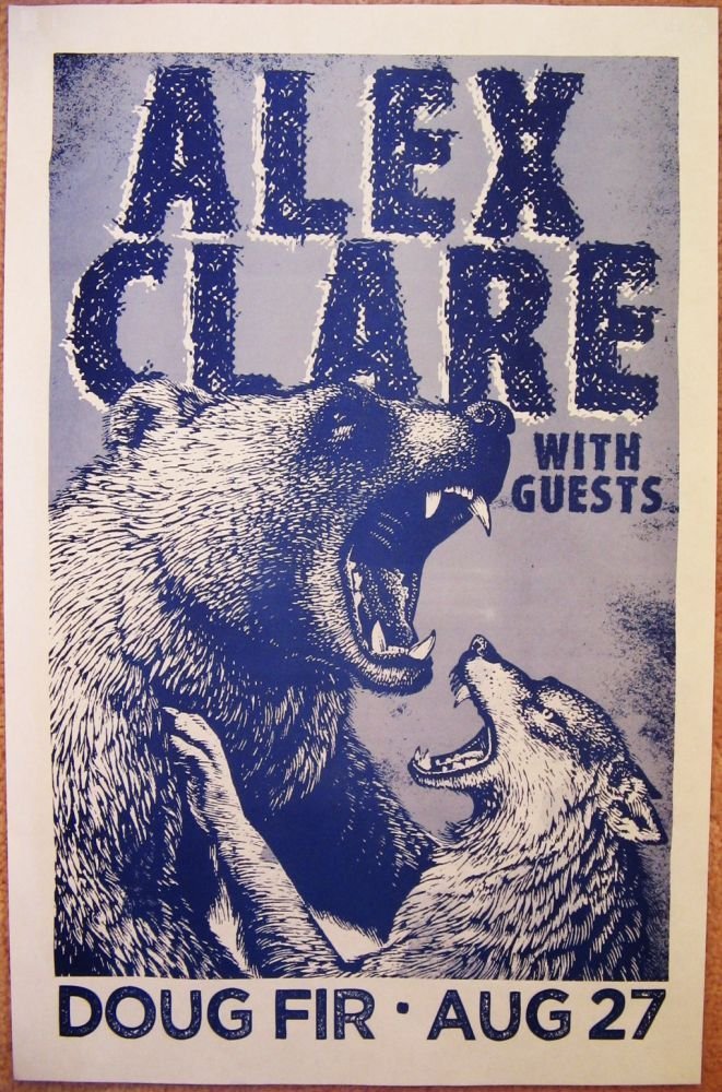 Image 0 of Clare ALEX CLARE 2012 Gig POSTER Portland Oregon Concert