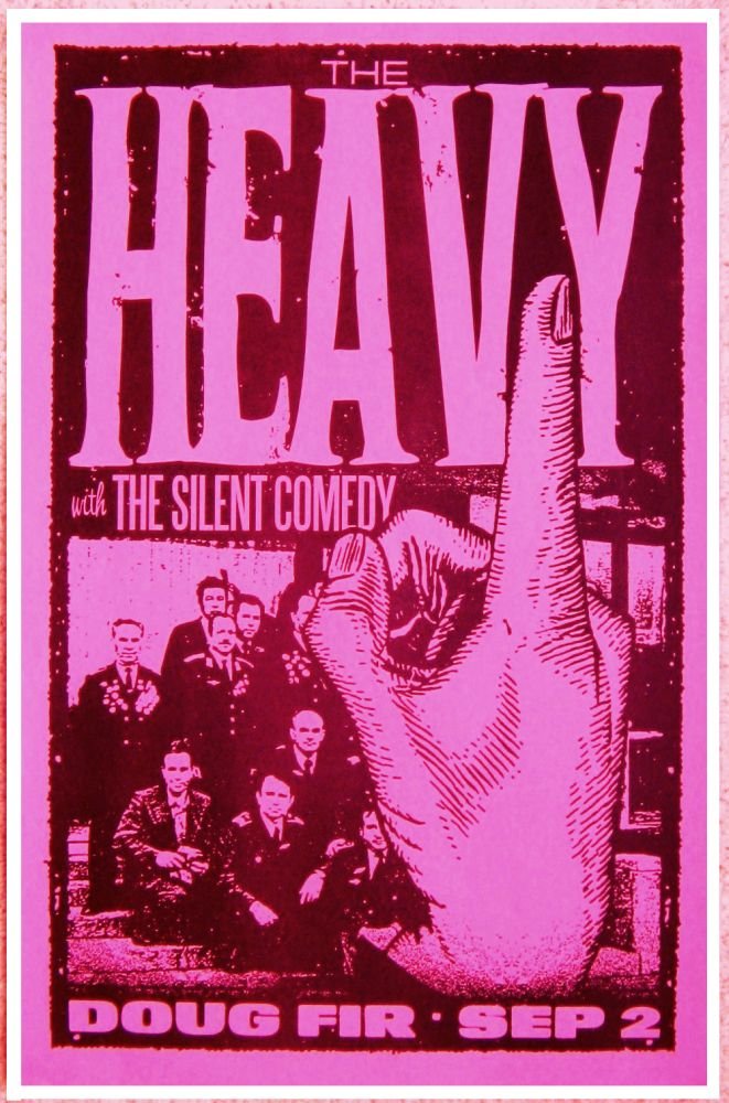 Image 0 of Heavy THE HEAVY 2012 Gig POSTER Glorious Dead Portland Oregon Concert  