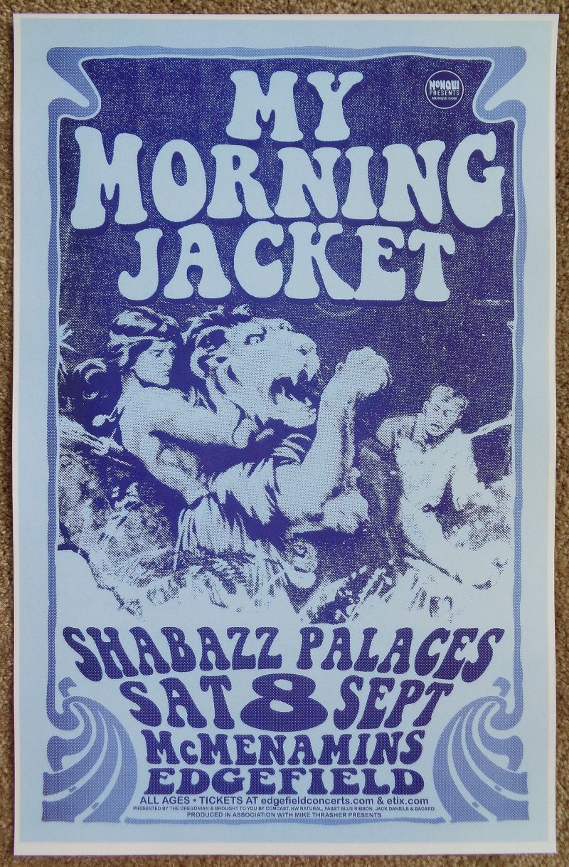 Image 0 of MY MORNING JACKET 2012 Gig POSTER Edgefield Portland Oregon Concert Version 1 