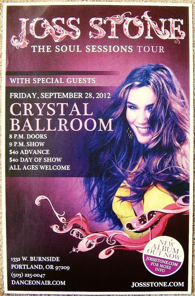 Image 0 of Stone JOSS STONE Portland Oregon 2012 Gig Concert POSTER