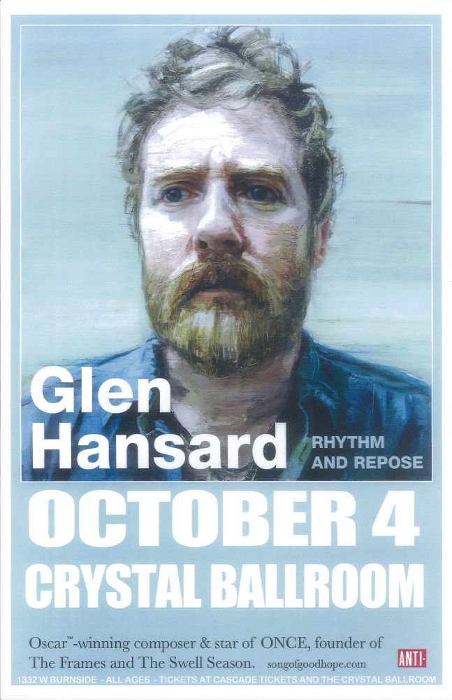 Image 0 of Hansard GLEN HANSARD 2012 Gig POSTER Portland Oregon Concert