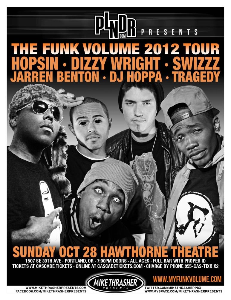 Image 0 of HOPSIN 2012 Gig POSTER Portland Oregon Concert