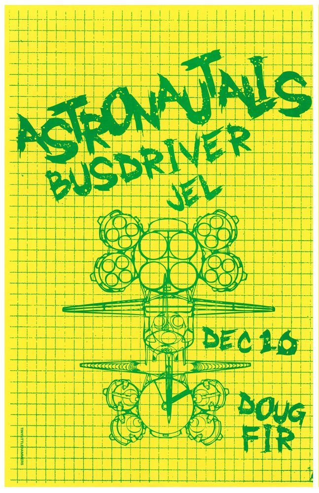 ASTRONAUTALIS 2012 Gig POSTER Portland Oregon Concert 