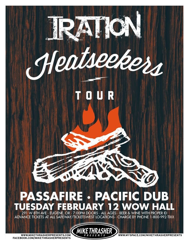 Image 0 of IRATION 2013 Gig POSTER Eugene Oregon Concert Reggae