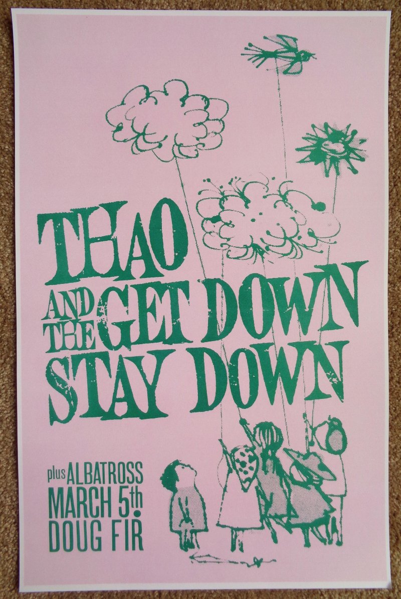 Image 0 of THAO & THE GET DOWN STAY DOWN 2013 POSTER Gig Portland Oregon Concert