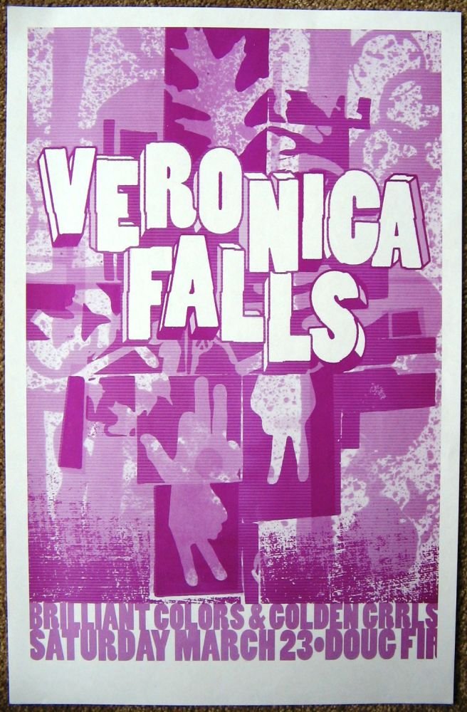 Image 0 of VERONICA FALLS 2013 Gig POSTER Portland Oregon Concert  