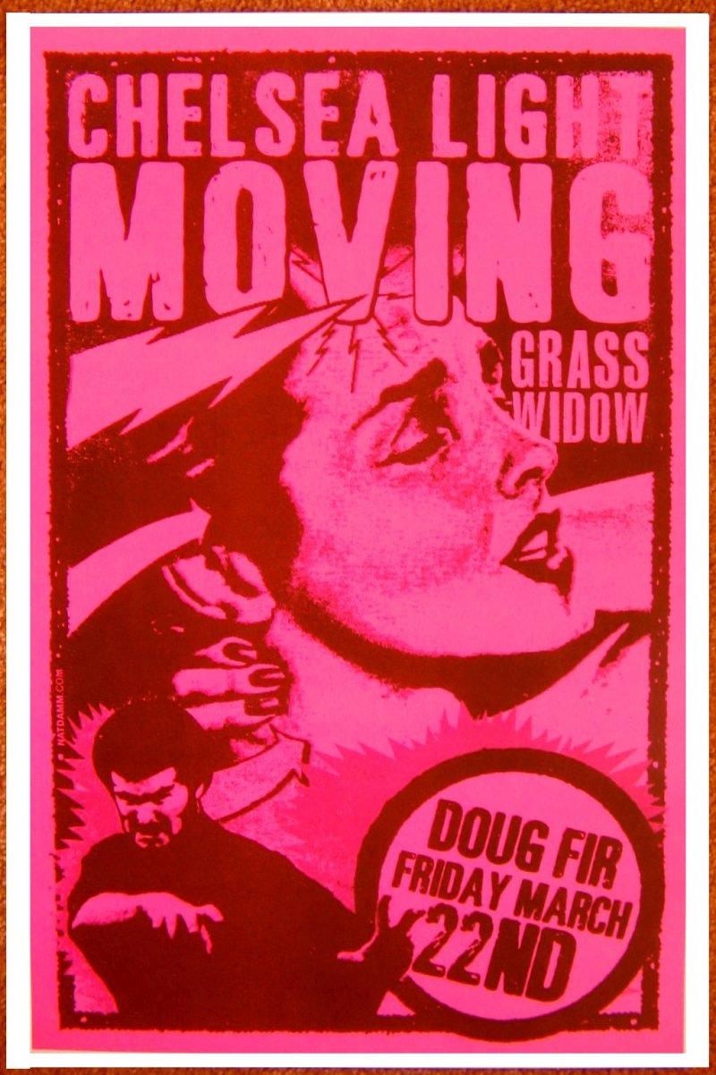 Image 0 of CHELSEA LIGHT MOVING 2013 Gig POSTER Thurston Moore SONIC YOUTH Portland Concert