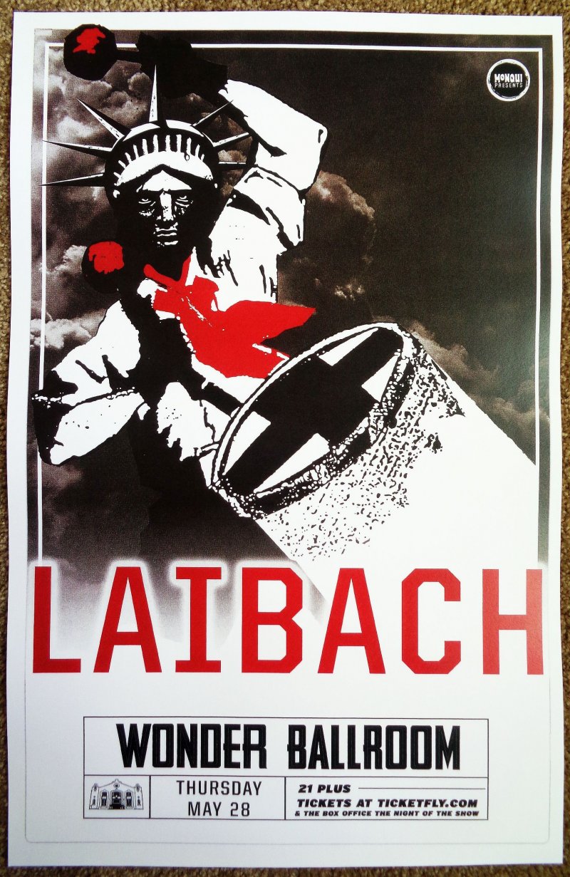 Image 0 of LAIBACH 2015 Gig POSTER Portland Oregon Concert