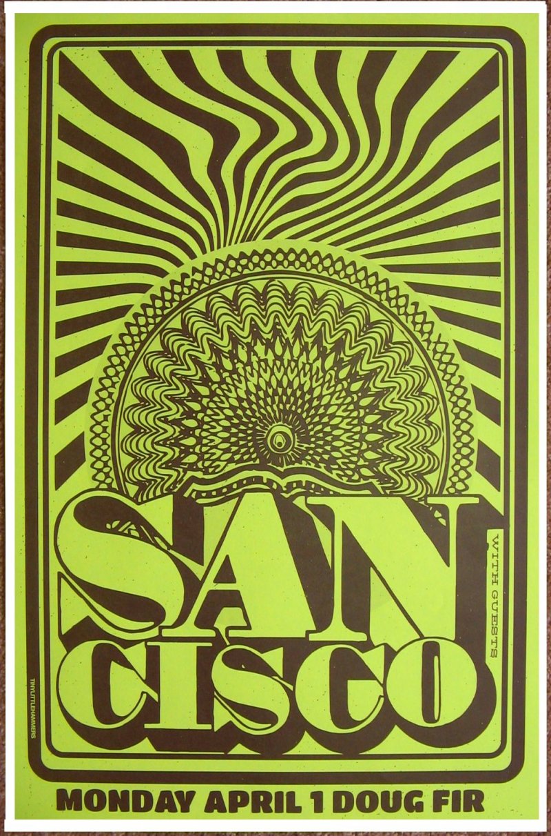 Image 0 of SAN CISCO Gig POSTER April 2013 Portland Oregon Concert 