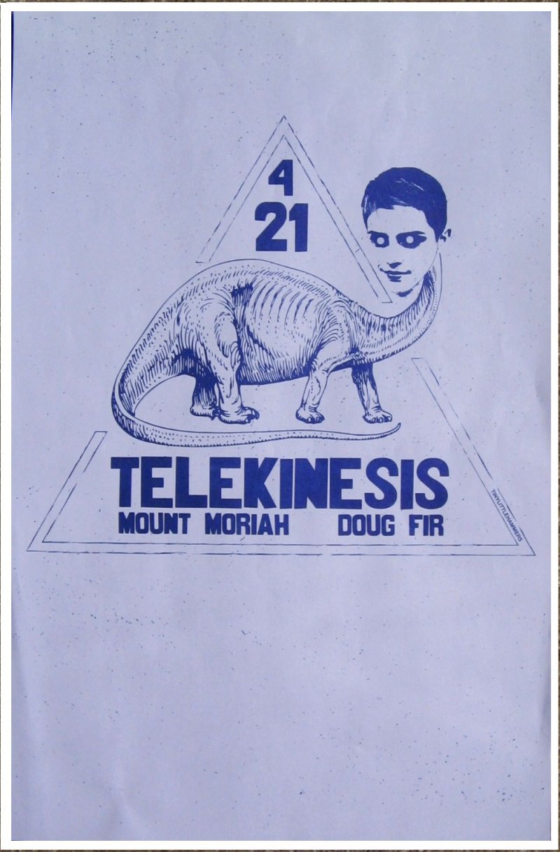 Image 0 of TELEKINESIS 2013 Gig POSTER Portland Oregon Concert Michael Benjamin Lerner