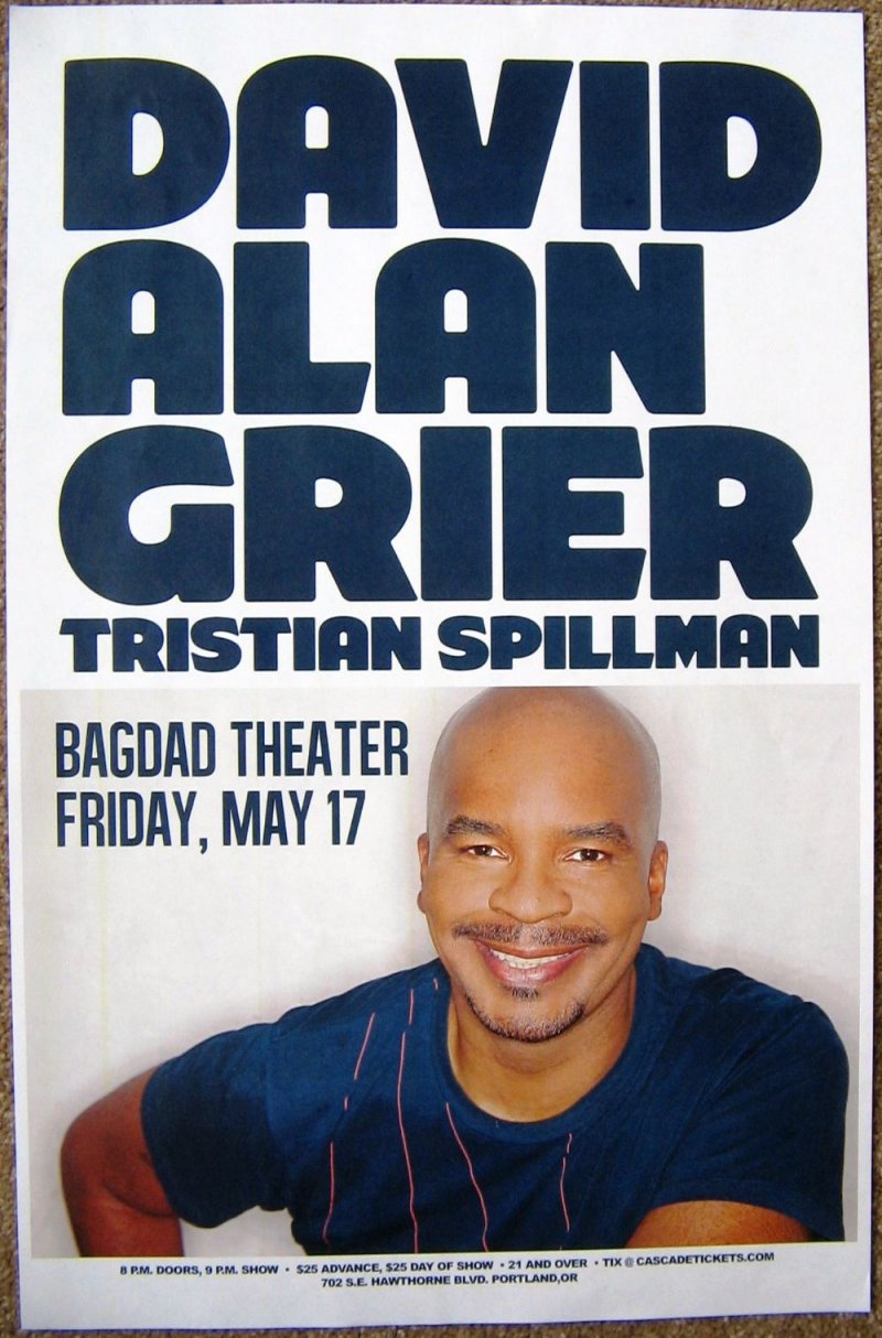 Grier DAVID ALAN GRIER 2013 POSTER Gig Portland Oregon Comedy