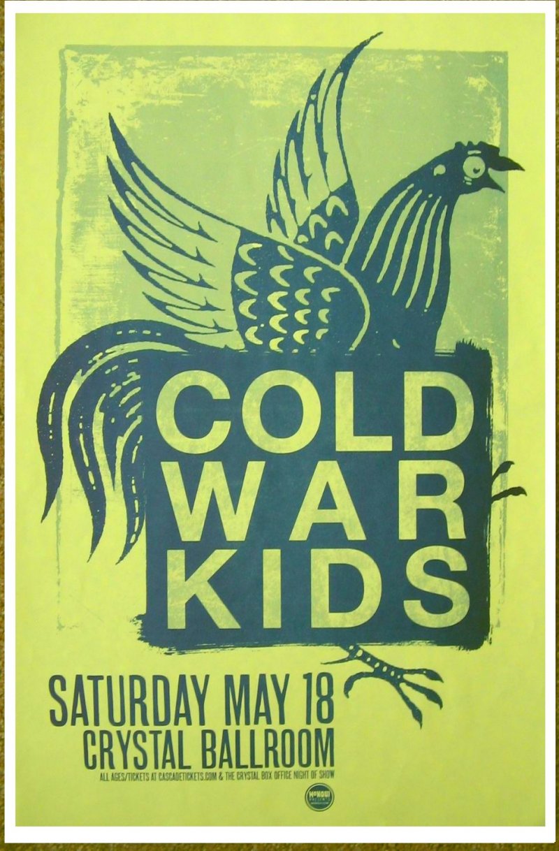 Image 0 of COLD WAR KIDS 2013 Gig POSTER Portland Oregon Concert
