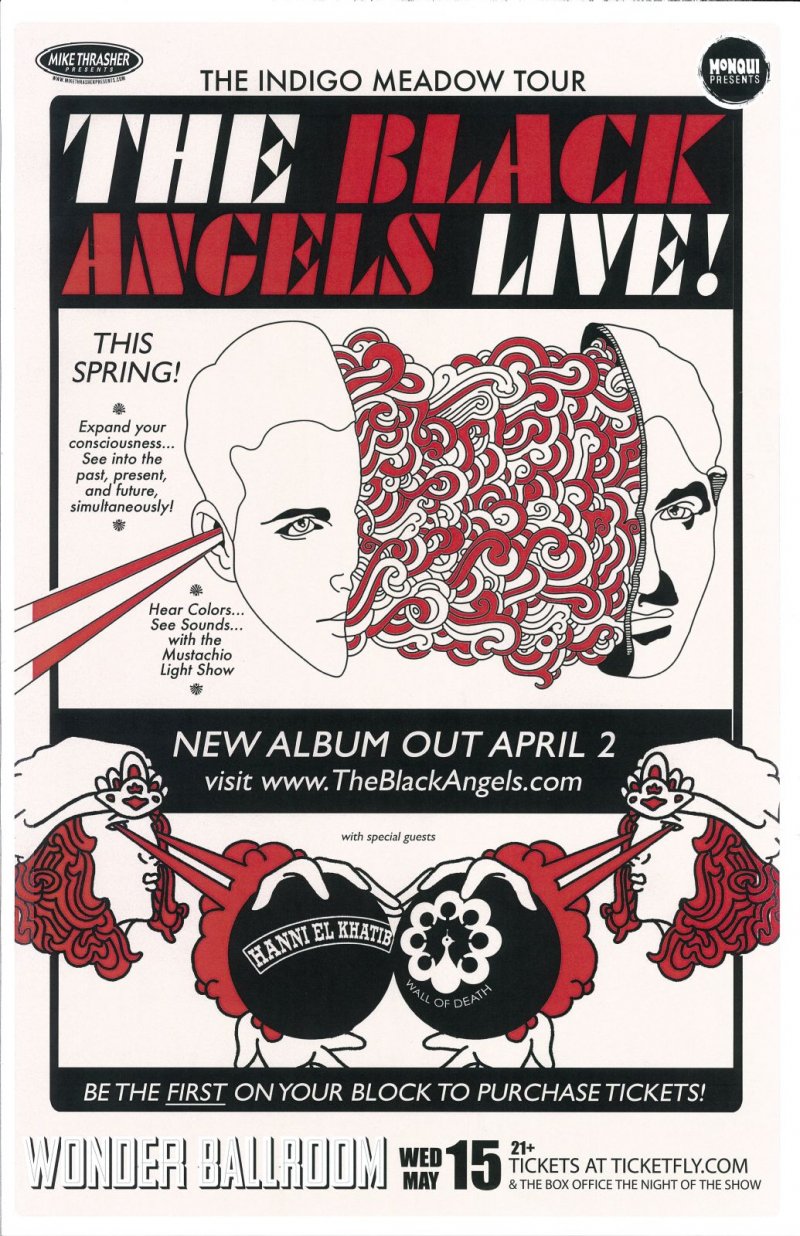 Image 0 of BLACK ANGELS 2013 Gig POSTER Portland Oregon Concert 