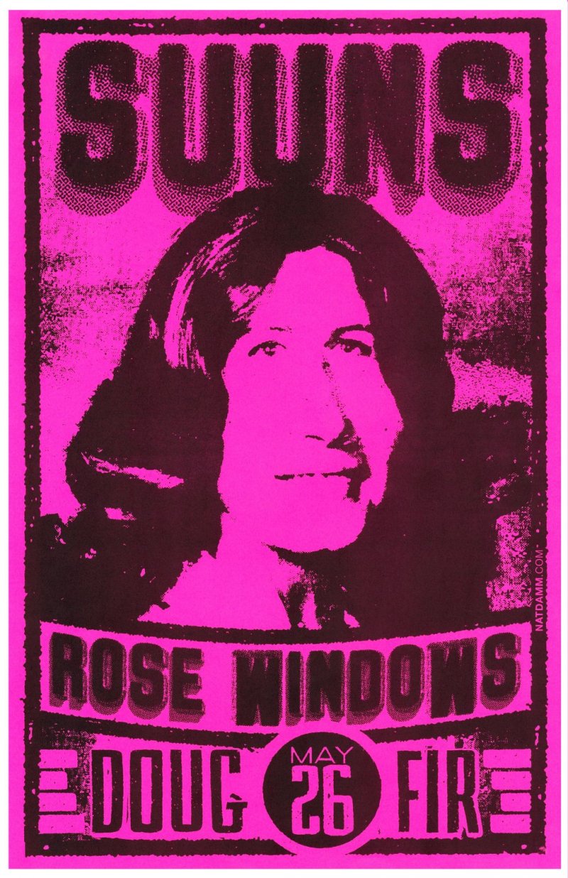 Image 0 of SUUNS 2013 Gig POSTER Portland Oregon Concert