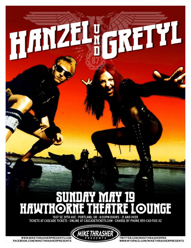 Image 0 of HANZEL UND GRETYL 2013 Gig POSTER Portland Oregon Concert