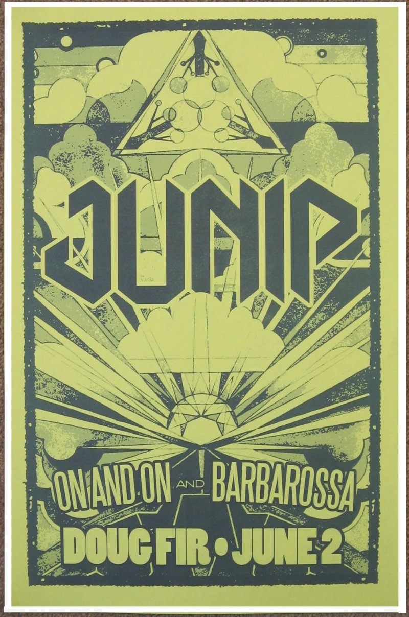 Image 0 of JUNIP 2013 POSTER Gig JOSE GONZALEZ Portland Oregon Concert 