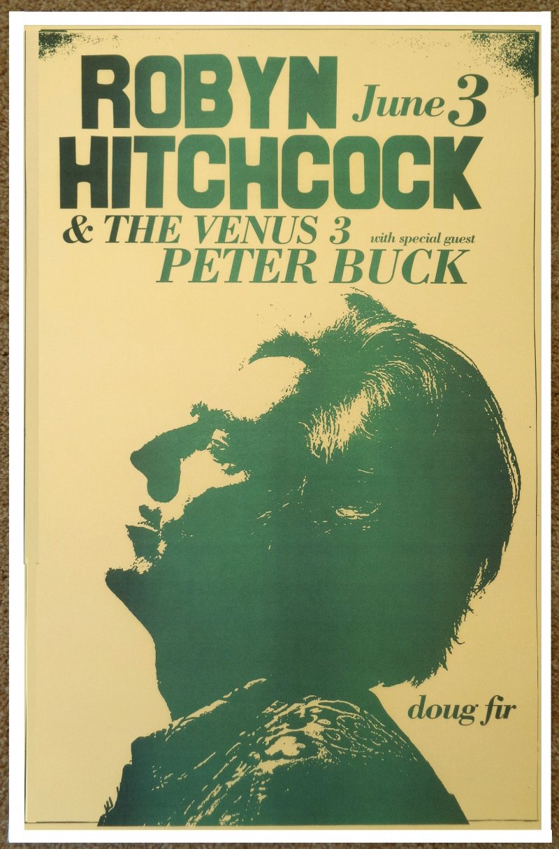 Image 0 of Hitchcock ROBYN HITCHCOCK 2013 Gig POSTER Portland Oregon Concert