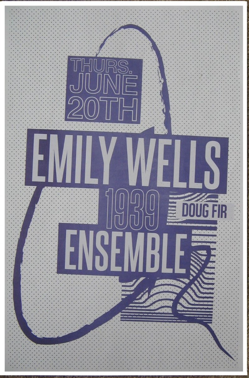 Image 0 of Wells EMILY WELLS 2013 Gig POSTER Portland Oregon Concert