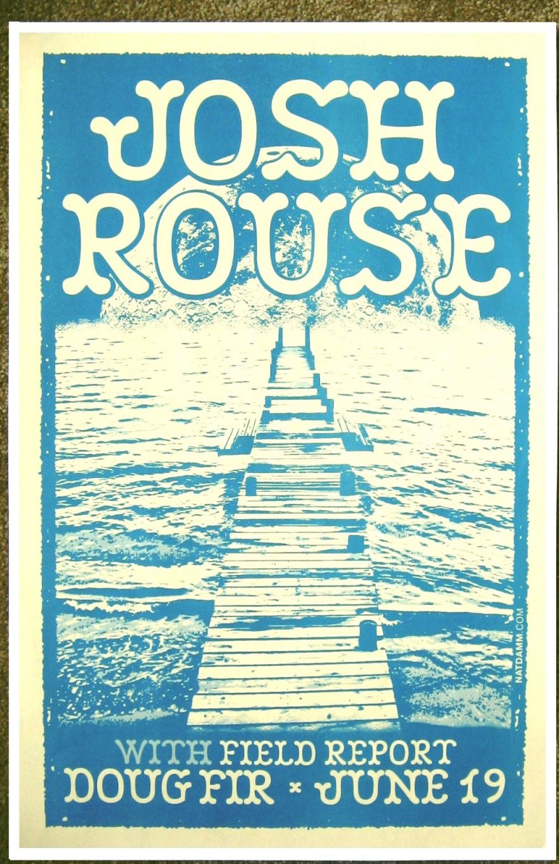 Image 0 of Rouse JOSH ROUSE 2013 Gig POSTER Portland Oregon Concert 