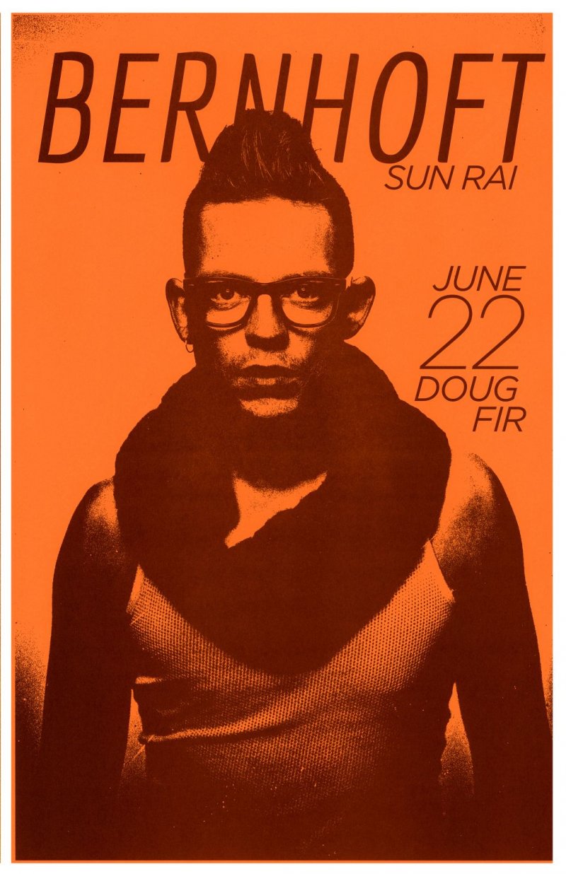 Image 0 of BERNHOFT 2013 Gig POSTER Portland Oregon Concert