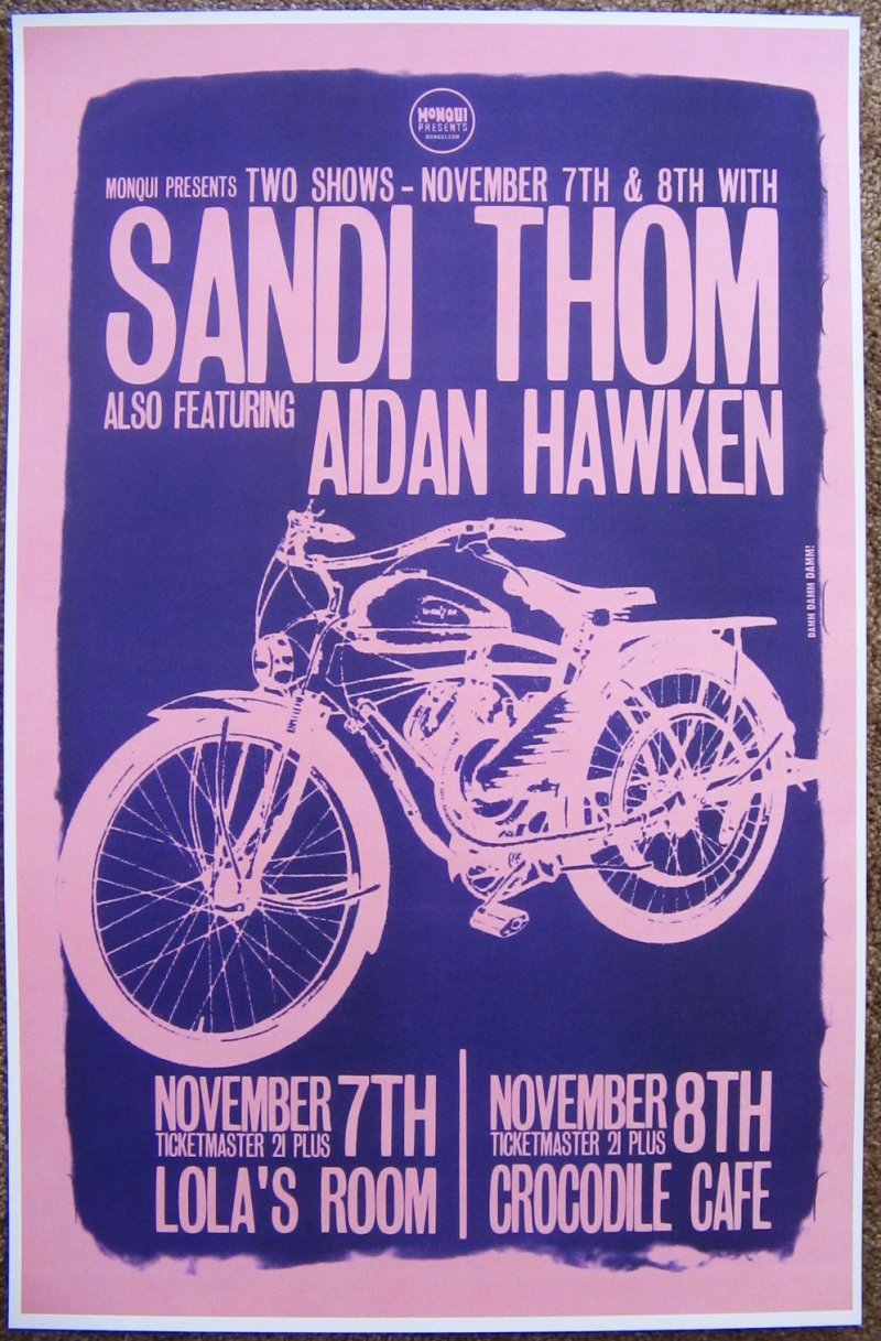 Image 0 of Thom SANDI THOM 2006 Gig POSTER Portland Oregon Seattle Concert